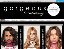 Tablet Screenshot of gorgeoussalons.co.uk